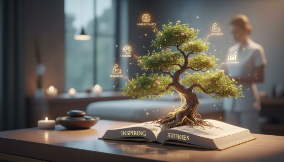 Inspiring Stories showcase diverse wellness experiences and insights for professionals.